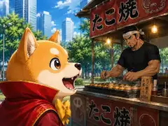 柴犬の魔法使い、異世界の料理を見つける