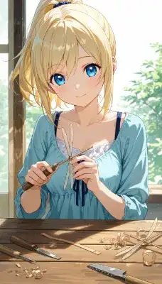 木彫りの少女と森の秘密