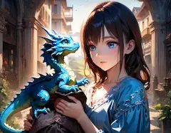 子竜と少女