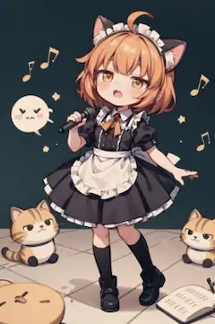 歌う茜ちゃん