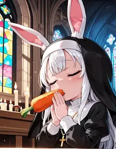 🥕とうさ耳🐰に祈りを捧げるのだぁ～♪