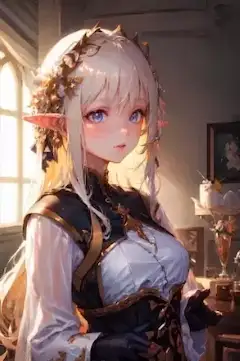 昼と夜のエルフ娘