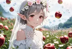 りんご畑の花冠エルフ