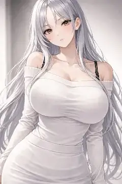 銀髪の美女