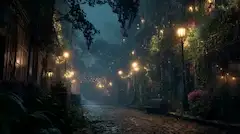 ファンタジーな夜の町並み
