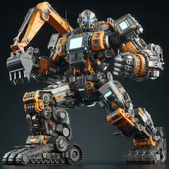 リングネーム「ギガショベラー」: 鋼鉄の掘削戦士