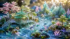 水晶の幻想郷に浮かぶ光の舟