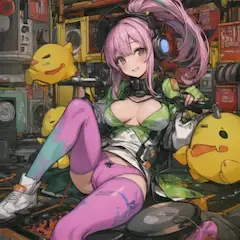 jumbled up cyber girl