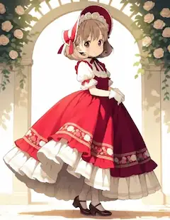 パニエは見えないけど…