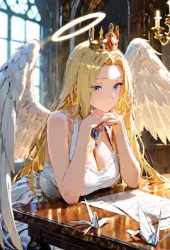 王女さまと折り鶴