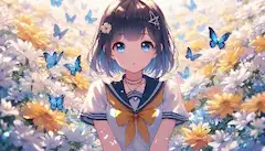 青い蝶の秘密の花園