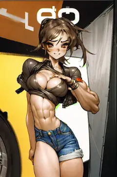 格闘少女っぽいもの(士郎 正宗　風）