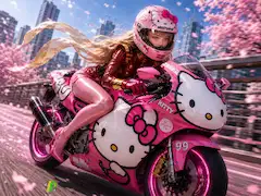 バイク女子（サイボーグ003）