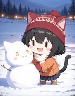 雪遊びヘタぐるみ♪
