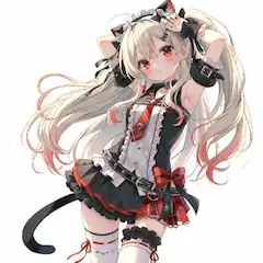赤い瞳の猫耳メイドが魅せる日常