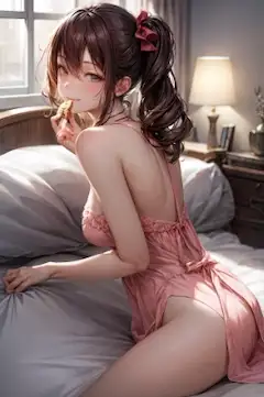 あ、おいしそうなの、もらっちゃった～！ごめんねお兄ちゃん♪