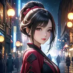 夜街の紅い美女