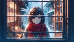 ガラス越し