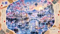 水の縁に咲く幻想桜の物語