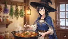 魔女って鍋かき混ぜてばかり
