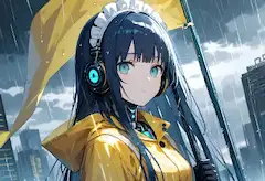 【梅雨入り】コマメちゃんの下校見守り活動
