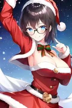 1週間先取りしてきたサンタ