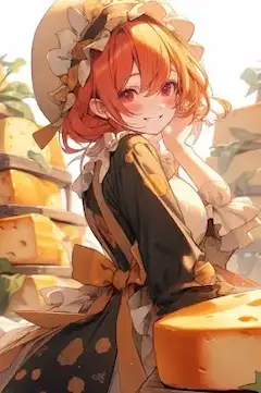 チーズ工房のお姉さん