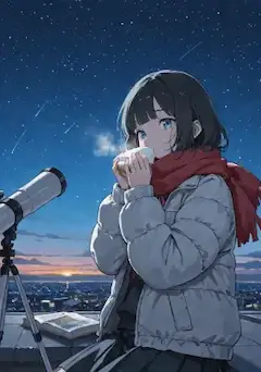 星空と肉まん