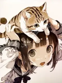 頭上の小さな冒険者。
