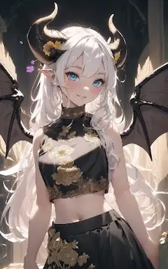 見習いサキュバス 白