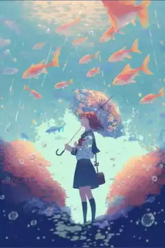 傘と少女