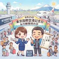 8/25 川柳発祥の日・東京国際空港記念日
