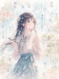白紙の短冊、春を待つ