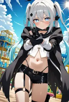 [動画]銃を撃つ　たんぼちゃん