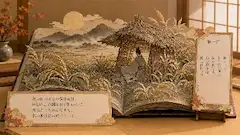 露に濡れる秋の田の庵