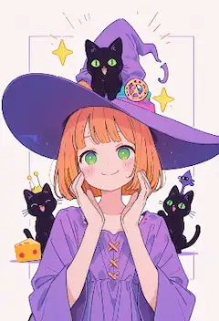 黒猫たちと魔法の微笑み