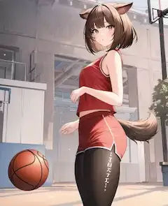 練習中のいぬみみちゃん