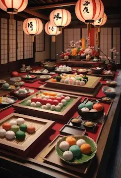 お正月の伝統食卓