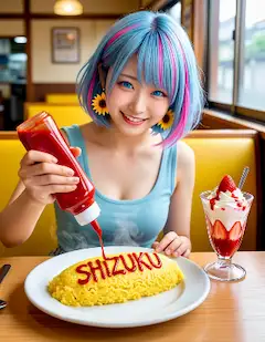 雫ちゃん💧オムライス大好き