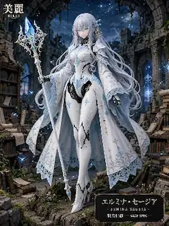 星降る廃墟に立つ、白銀の賢者