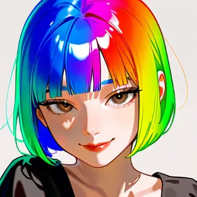 カラフルな髪色