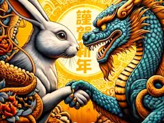 干支引継ぎ🎍🐰🐲