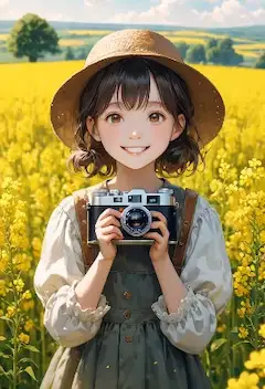 黄金の花畑で紡ぐ少女の記憶