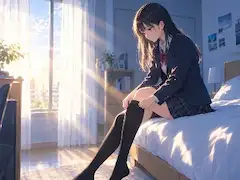 朝陽の中で、今日の自分を整える