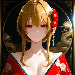 紅花飾る龍の姫