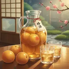 春風に揺れる梅酒の記憶