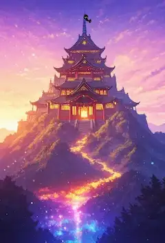 星降る山の幻の塔