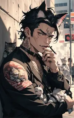 兄貴、猫好きなんですか？