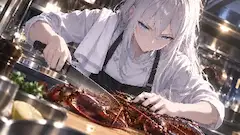 右肩のタオル