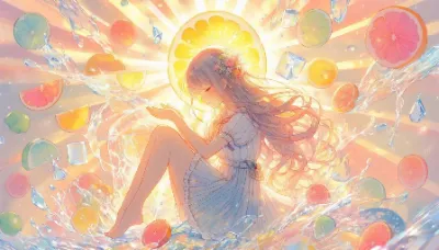 柑橘の夢に溶ける少女の午後